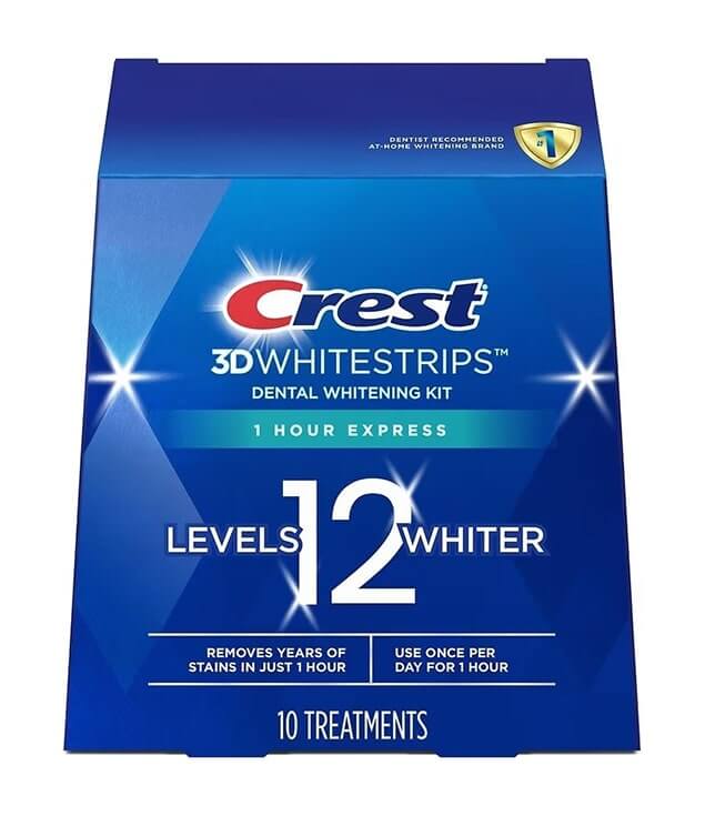 CREST | 3D WHITESTRIPS 1-HOUR EXPRESS DENTAL WHITENING KIT